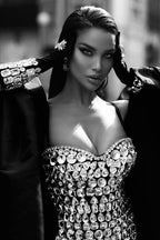 Rhinestone Embellished Mini Dress - View 10 | WEUXS