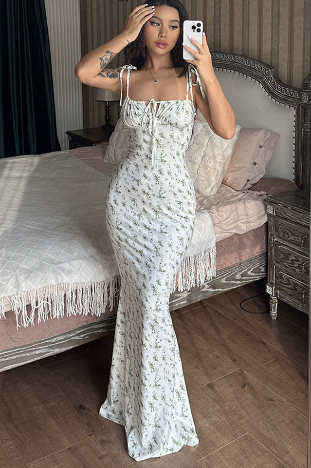 Floral Print Sleeveless Backless Maxi Dress | Dress In Beauty