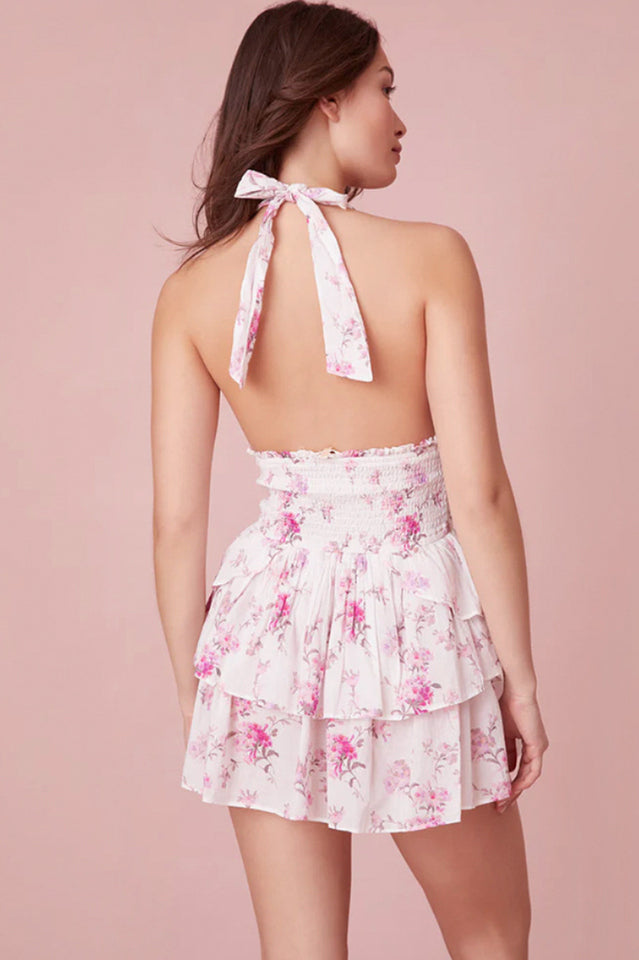 Deanna Floral Halter Dress | Dress In Beauty