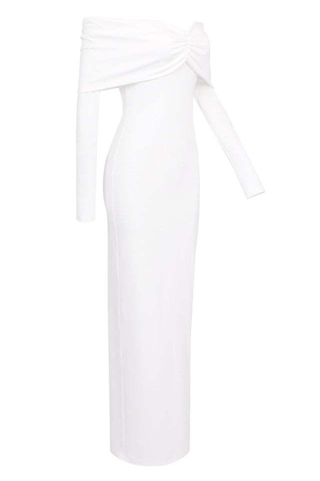 Off Shoulder Bodycon Bardot Midi Dress | Dress In Beauty