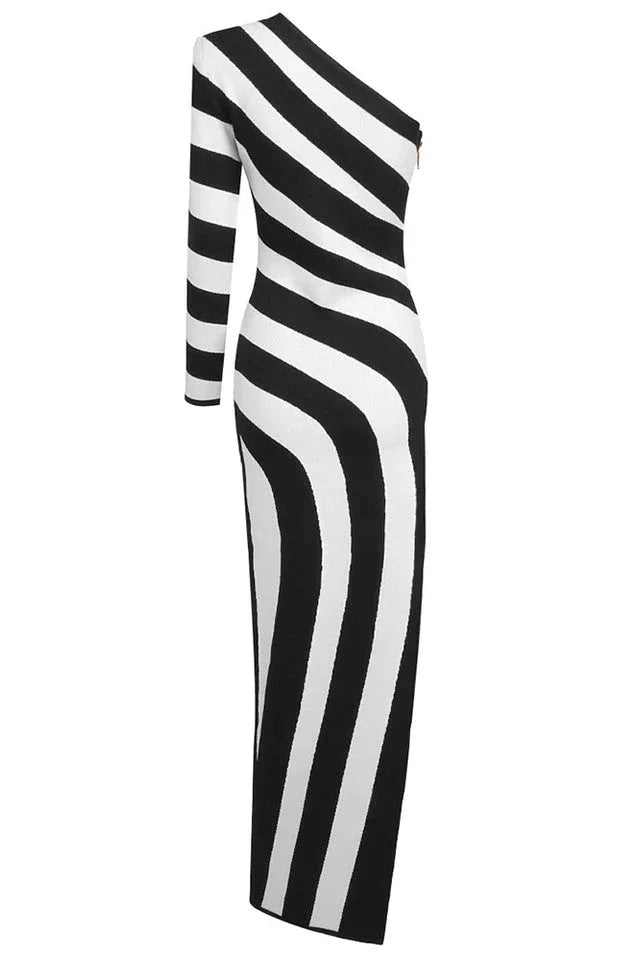 Asymmetrical knit dress - View 17 | WEUXS