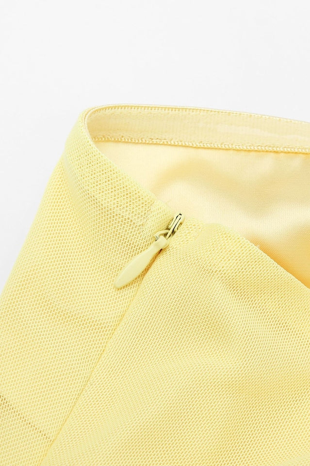 Elinor Yellow Satin Maxi Dress | Dress In Beauty