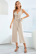 Knot-Tie W/ Cut-Out Back Jumpsuit | Dress In Beauty