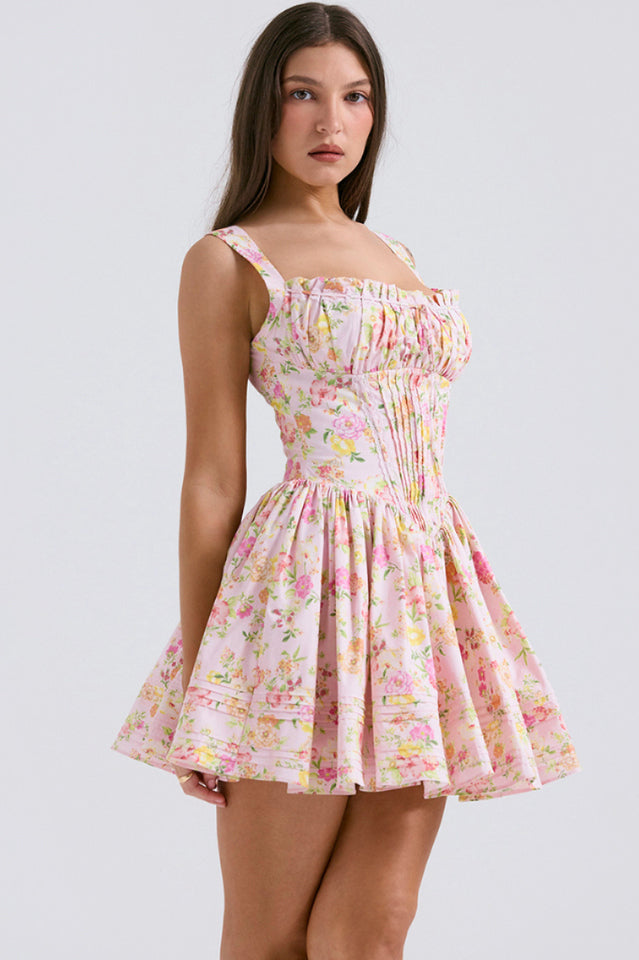 Natassia White Cotton Mini Dress | Dress In Beauty