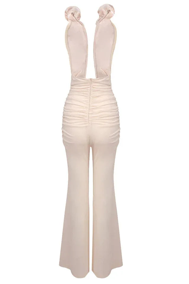 Vissarion 3D Flower Pleat Jumpsuit - WEUXS