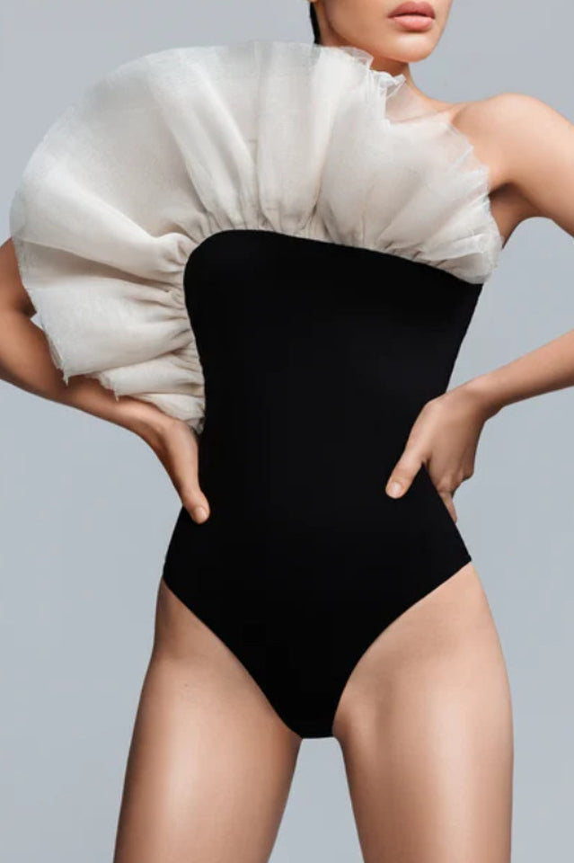 Exaggerated 3D Flower One Piece Swimsuit | Dress In Beauty