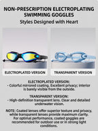 Adult anti-fog swimming goggles with adjustable strap and mirrored lenses - View 24 | WEUXS