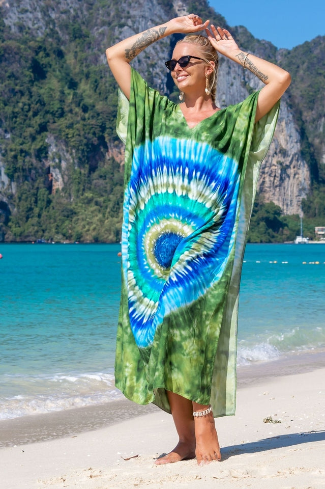 Tropical Pattern Kimono Blouse ( 29 Colors ) | Dress In Beauty