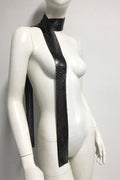 Tassel Metal Neck Tie Scarf | Dress In Beauty