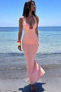 Sorbet Crepe Halter Maxi Dress | Dress In Beauty