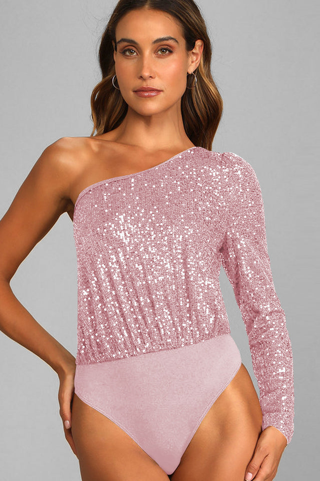 Mikah One Shoulder Long Sleeve Top | Dress In Beauty