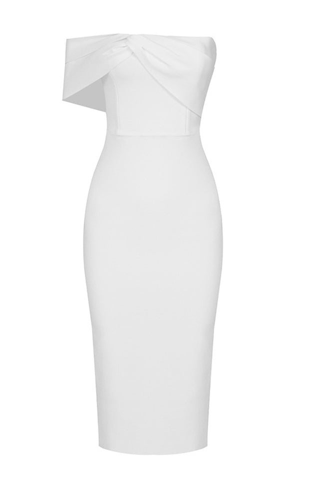 Milla Nova Draped Crepe Midi Dress | Dress In Beauty
