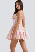 Natassia White Cotton Mini Dress | Dress In Beauty