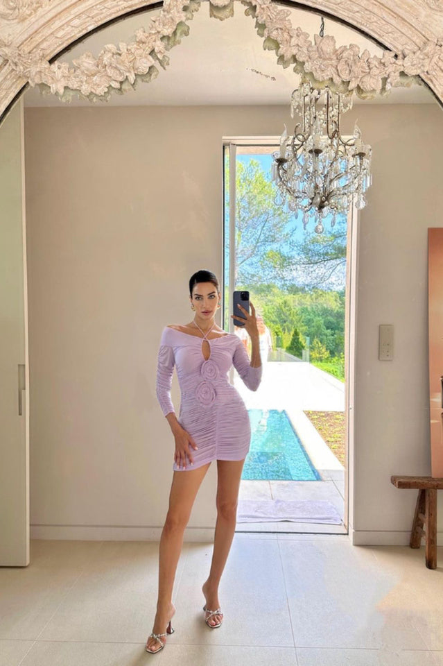 Ruffled Off Shoulder Mini Dress | Dress In Beauty