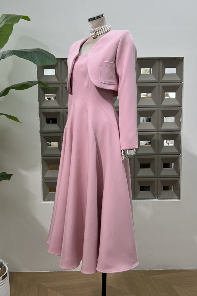 Cora Cropped Jacket + Midi Dress Set | Dress In Beauty