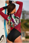 One Piece Rashguard Wetsuit Sun Protection - Dress In Beauty