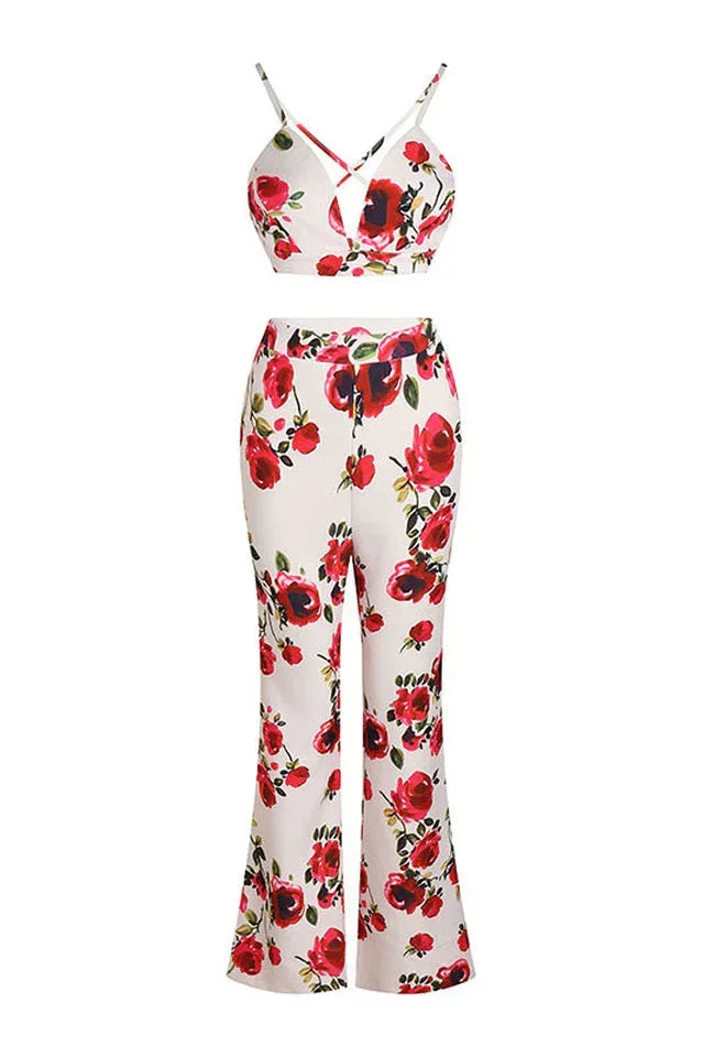Taning 3 Piece Set With Roses - WEUXS