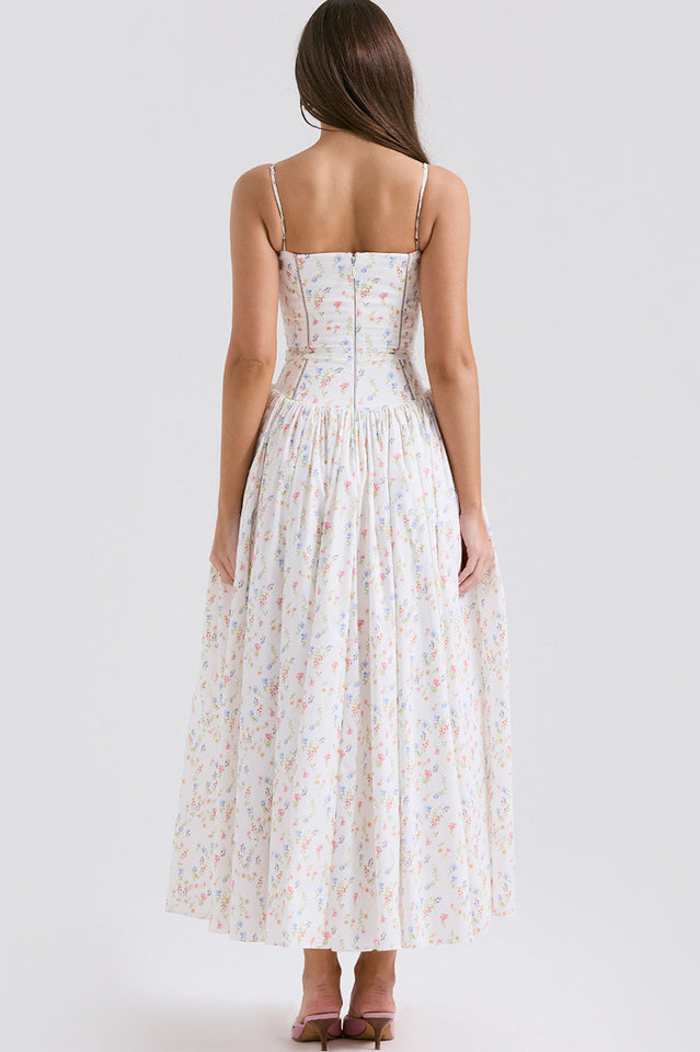 Isabella White Cotton Sundress | Dress In Beauty