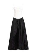 Strapless Ruched Puff Maxi Dress | Dress In Beauty