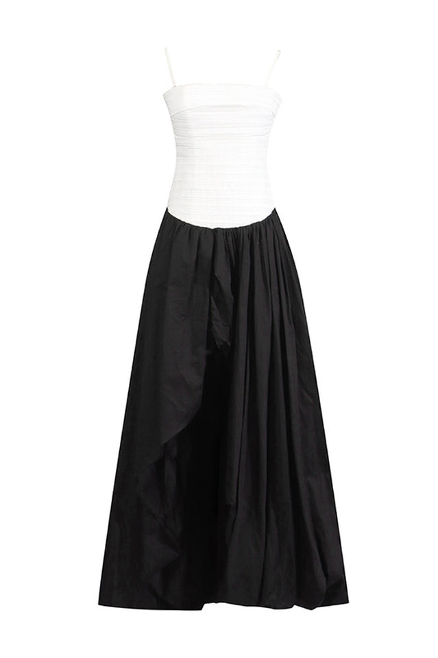 Strapless Ruched Puff Maxi Dress | Dress In Beauty