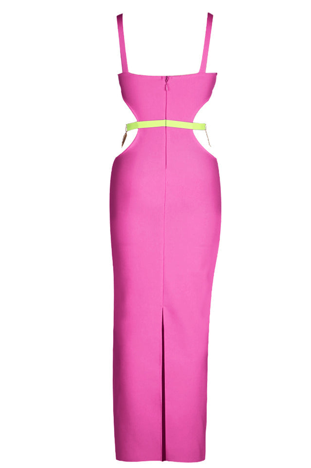 Strappy Metal Trim Cut Out Maxi Dress | Dress In Beauty