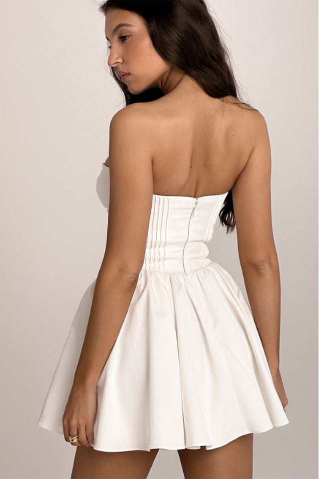 Strapless Bustier A Line Dress | Dress In Beauty