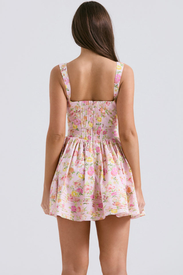 Natassia White Cotton Mini Dress | Dress In Beauty