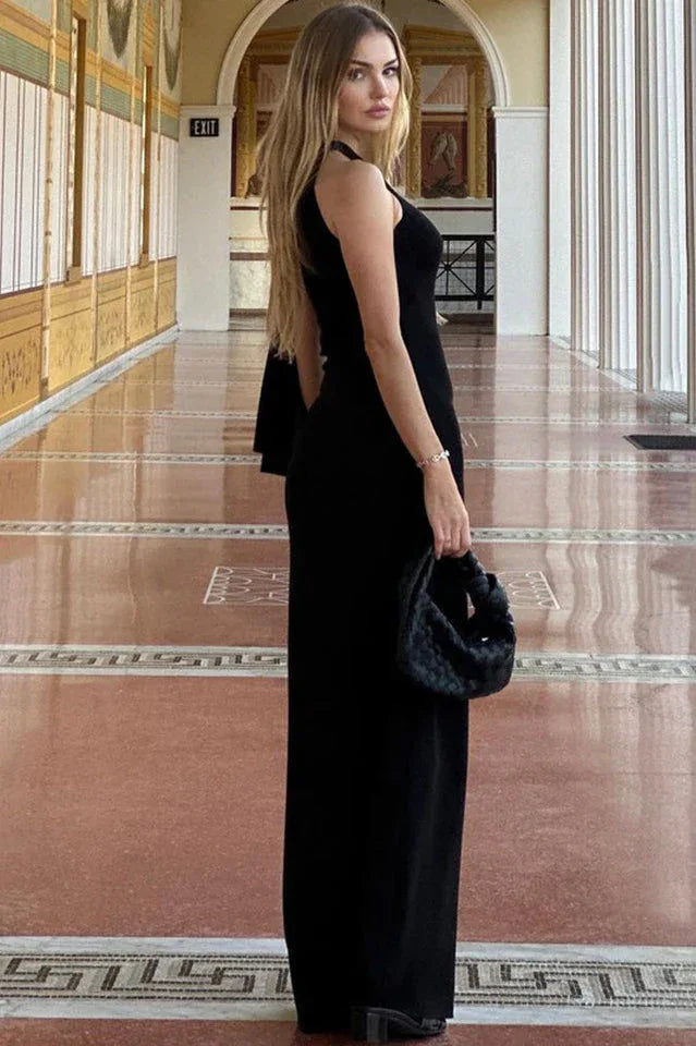 Asymmetrical Neckline Maxi Dress - View 9 | WEUXS