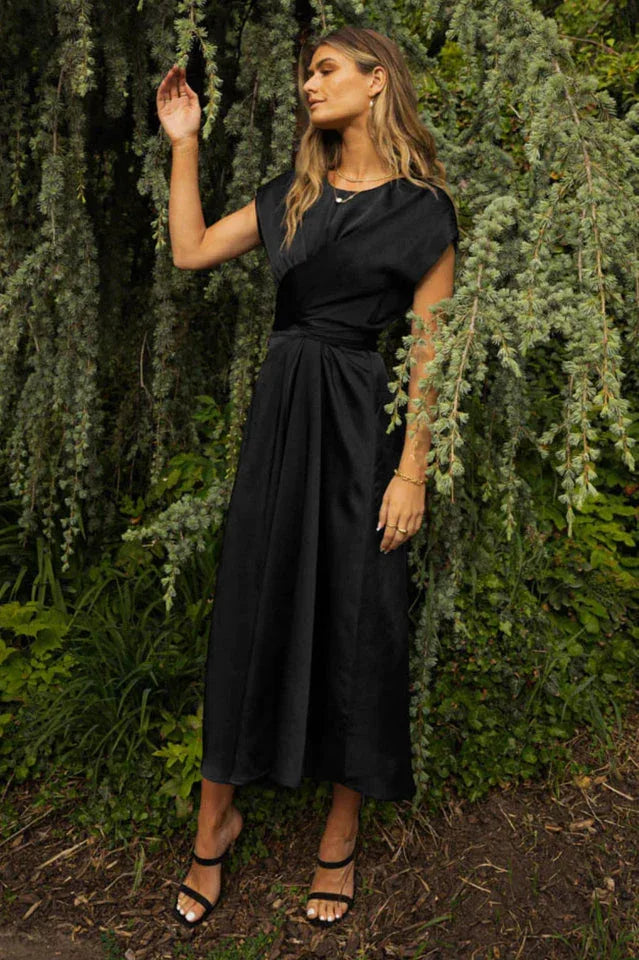 A-Line Satin Bridesmaid Dress - View 21 | WEUXS