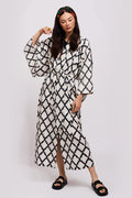Brigitte One Of A Kind Ikat Maxi Kimono | Dress In Beauty