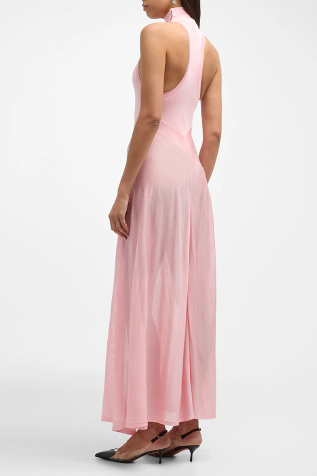 Halter Sheer Flared Dress | Dress In Beauty