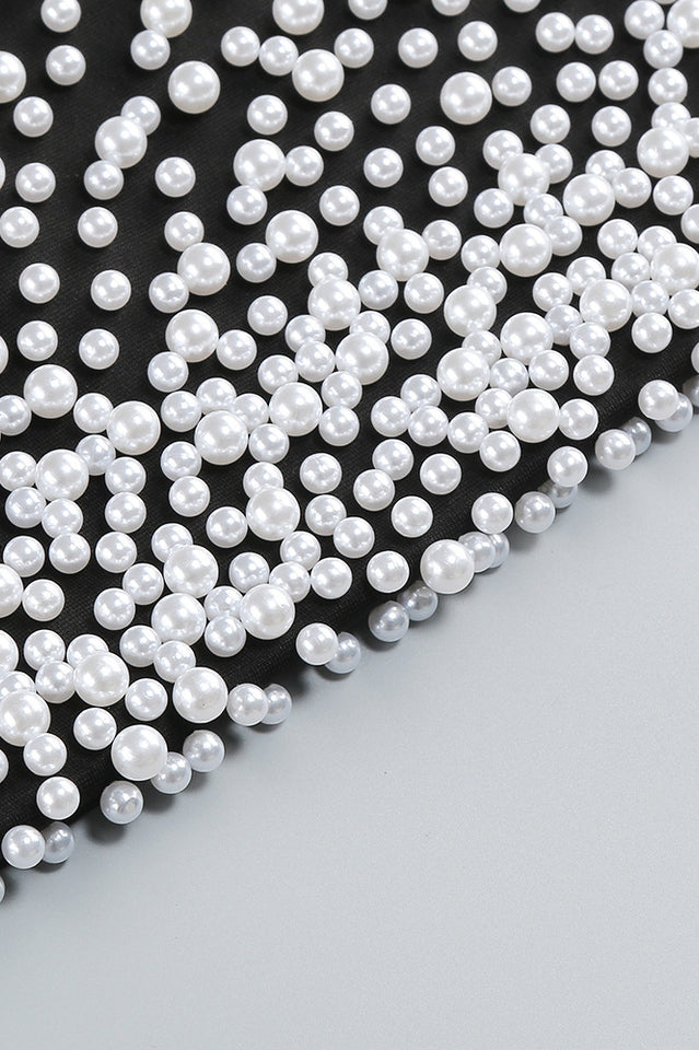 Perla Strapless Pearl Beaded Maxi Dress | Dress In Beauty