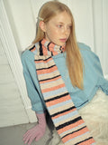 Bouclé striped wool blend scarf - View 8 | WEUXS