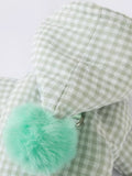 Gingham padded dog hoodie jumpsuit - View 7 | WEUXS
