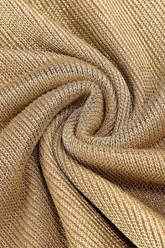 Gold Draped Metallic Maxi Dress | Dress In Beauty