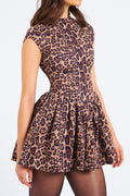 Jacqueline Backless Cheetah Print Mini Dress | Dress In Beauty