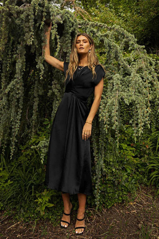 A-Line Satin Bridesmaid Dress - View 22 | WEUXS