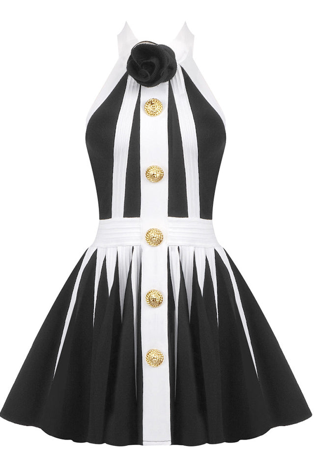 Backless Knit Dress With Rose Detail | Dress In Beauty