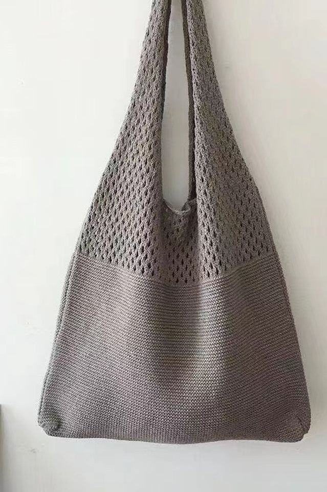 Knit Design Shoulder Bag | Dress In Beauty