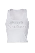 Send Nudes Rhinestone Tank Top | Dress In Beauty