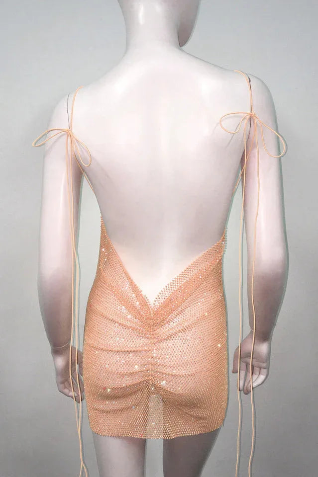 Nancy Glitter Mini Dress - WEUXS