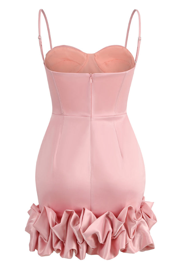 Draped Ruffle Mini Bustier Dress | Dress In Beauty