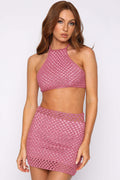 Cutout Crochet Top + Skirt Set | Dress In Beauty
