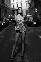 Brisbane Rhinestone Embellished Mini Dress - View 12 | WEUXS