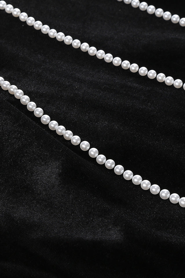 One Sleeve Pearl Floral Maxi Velvet Dress | Dress In Beauty