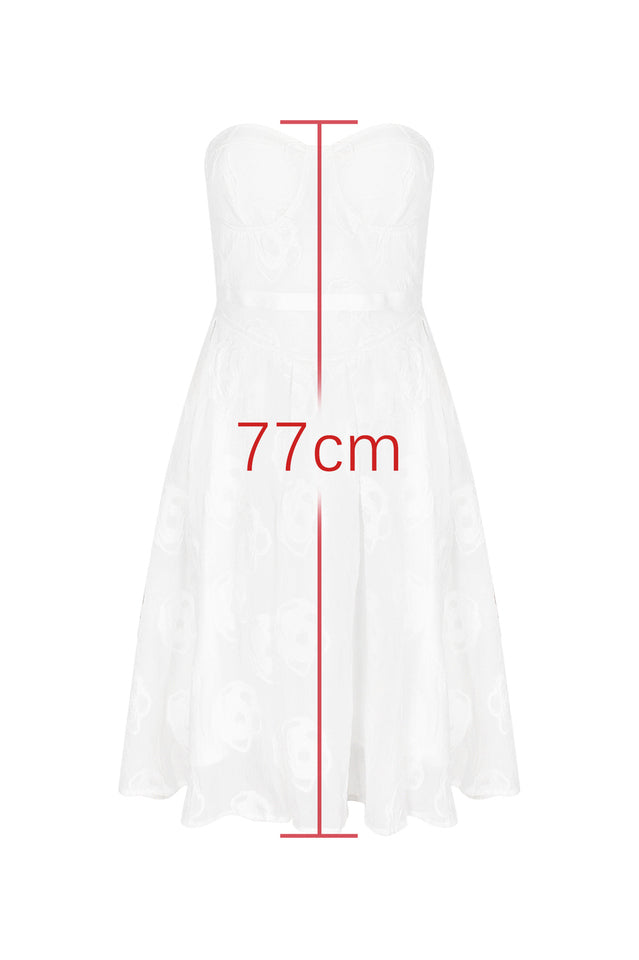 Strapless Corset Floral Jacquard Mini Dress | Dress In Beauty