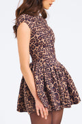 Jacqueline Backless Cheetah Print Mini Dress | Dress In Beauty