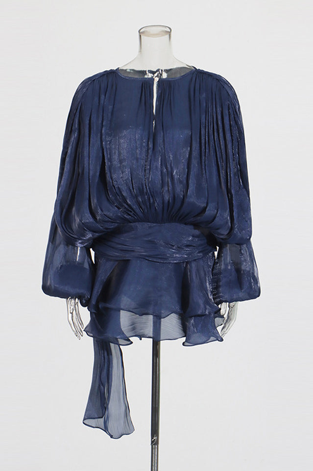 Beryl Pleated Ruffle Hem Mini Dress | Dress In Beauty