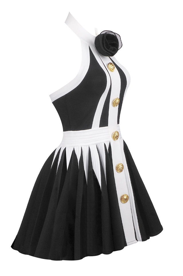 Backless Knit Dress With Rose Detail | Dress In Beauty