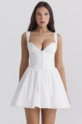 Brigitte Broderie Anglais Corset Mini Dress | Dress In Beauty
